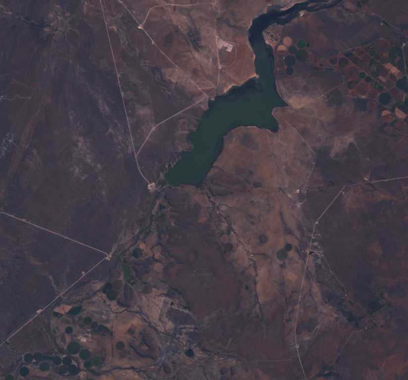 [Landsat 7 bands 1, 2, 3 RGB color composite, unprocessed]