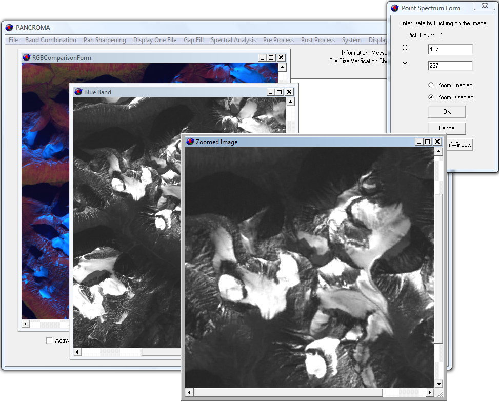 [PANCROMA Point Spectrum Screen Shot]