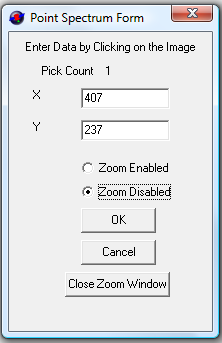 [Point Spectrum Data Entry From]